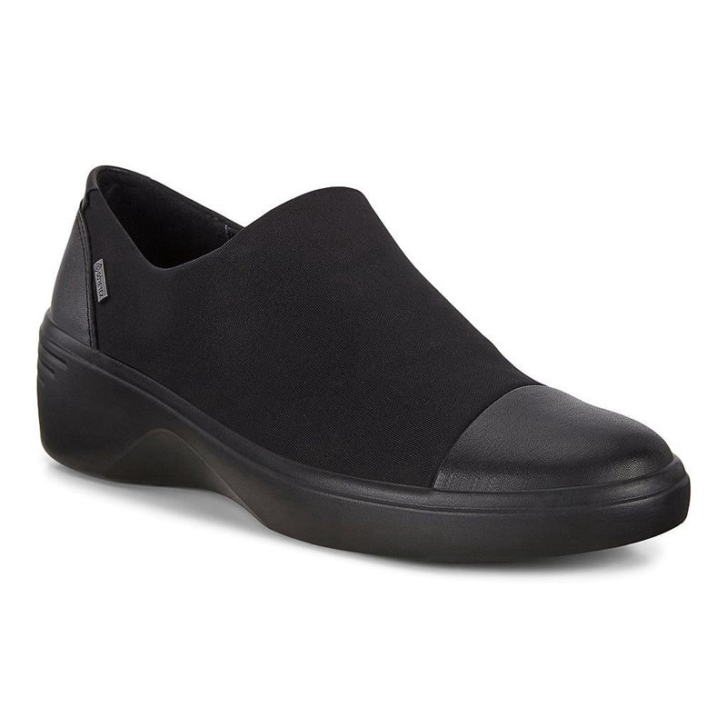 Women Ecco Soft 7 Wedge W - Gore-Tex Black - India SXPJZA689